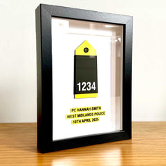 BRITISH POLICE Custom Rank Epaulette Presentation Frame