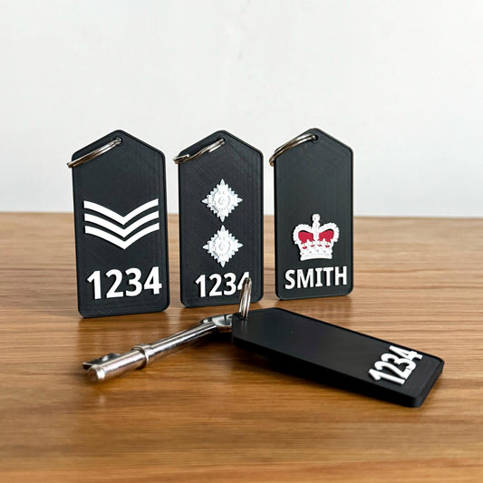 UK Police Rank Keyrings